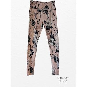 Victoria’s Secret Sport Floral Leggings High Rise Pocket Yoga Pink